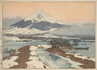 Kawaguchi ko (Fuji from Kawaguchi Lake) av Yoshida Hiroshi