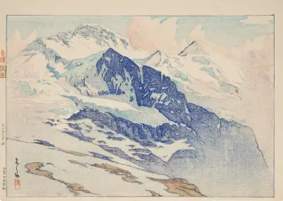 Yungufurau-yama (Jungfrau) av Yoshida Hiroshi