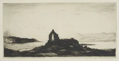 Killundine Castle, Sound of Mull, Argyll av David Young Cameron