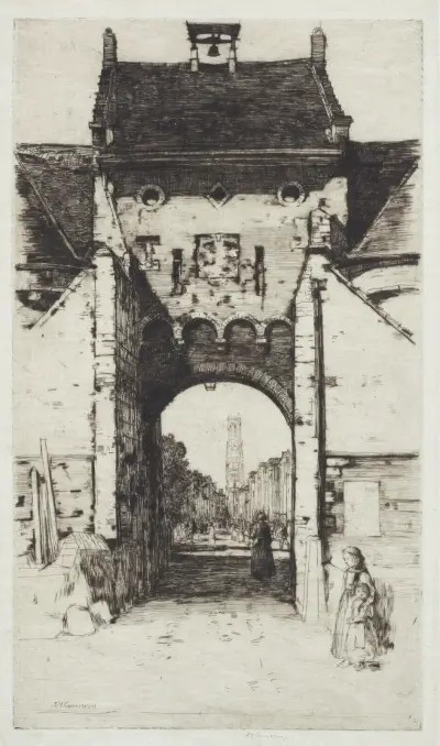 The Gateway of Bruges von David Young Cameron