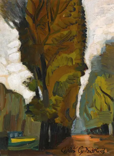 Landscape – nr 2 av Sergey Yurievich Sudeikin