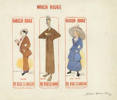 Allems, Morton, Gaby Deslys dans ‘Par dessus les moulins’ de Paul Ardot et Georges Briquet, Yves Marevéry