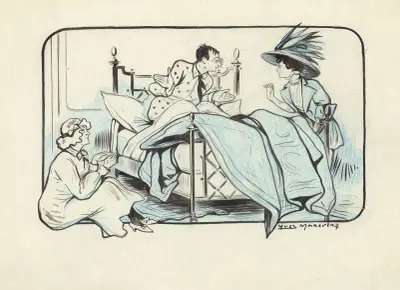 Armande Cassive, Marcel Simon et Suzanne Carlix dans ‘Occupe-toi d’Amélie’ de Georges Feydeau, Yves Marevéry