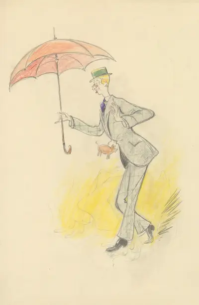 Paul Ardot dans ‘La divorcée’ de Victor Léon, 1911 – Nr. 1, Yves Marevéry