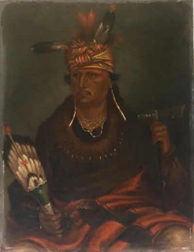 Chetan-woa-kutoa-mang (The Hawk Who Hunts Walking), Antonio Zeno Shindler