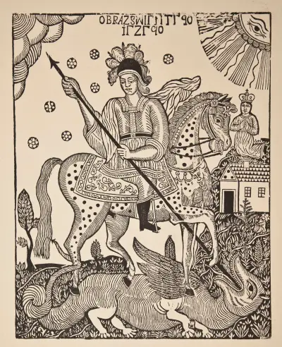 Saint George Killing the Dragon av Zygmunt Łazarski