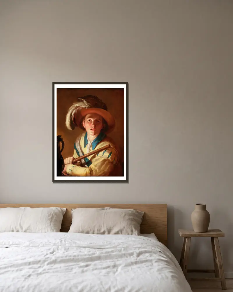 Flecista, Abraham Bloemaert w ramie na ścianie