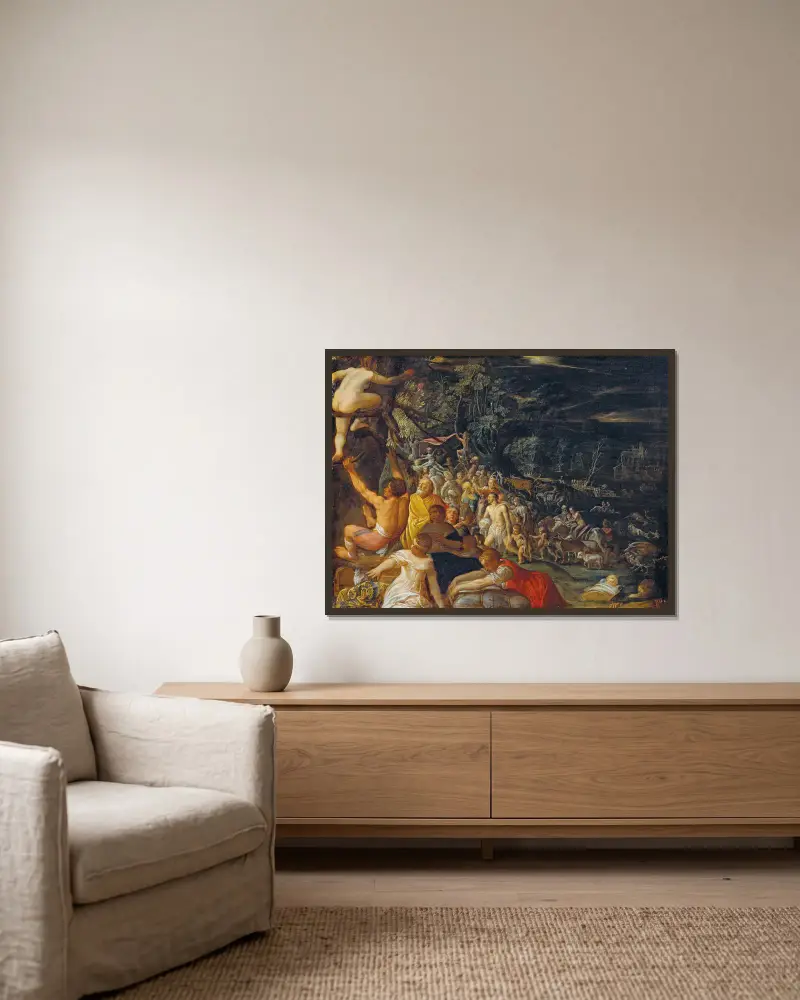 Potopa, Adam Elsheimer v rámu na stěně