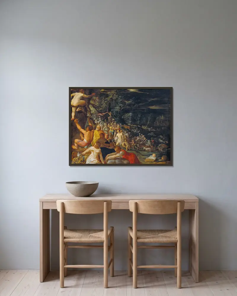 Potopa, Adam Elsheimer v rámu na stěně