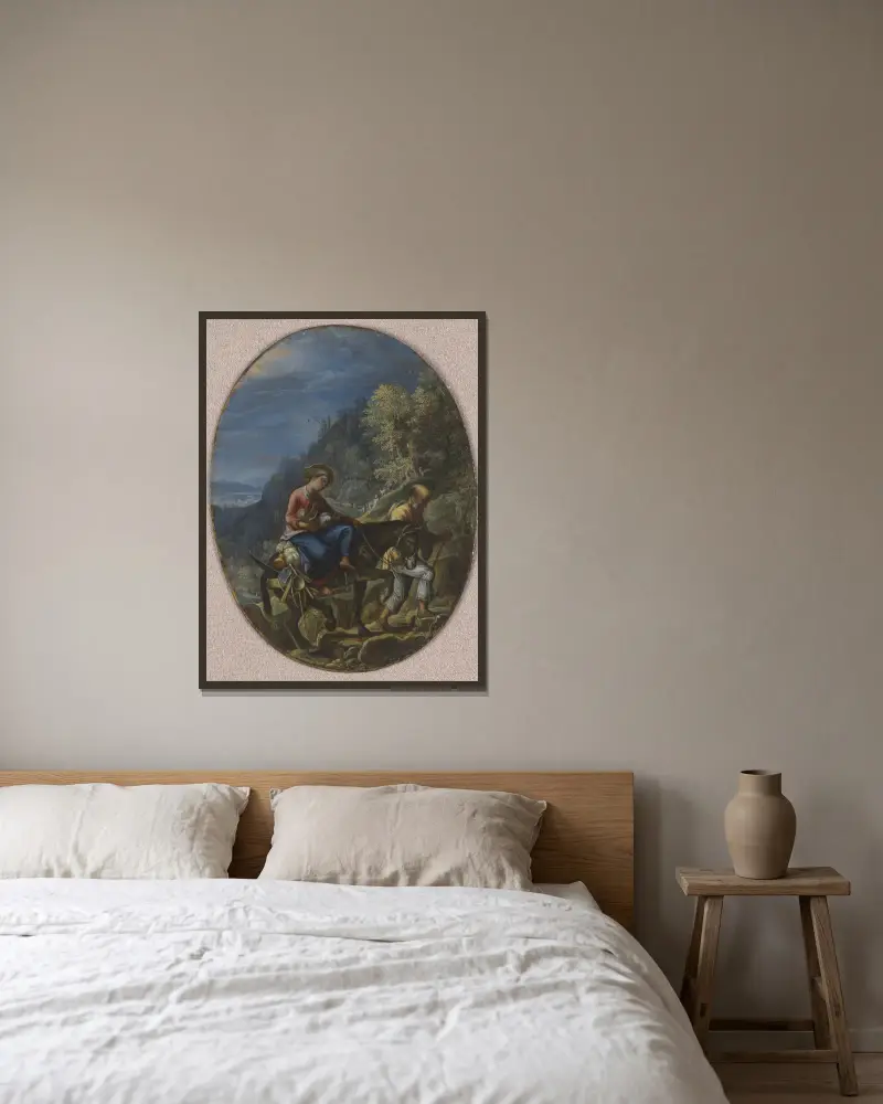 Ucieczka do Egiptu, Adam Elsheimer w ramie na ścianie