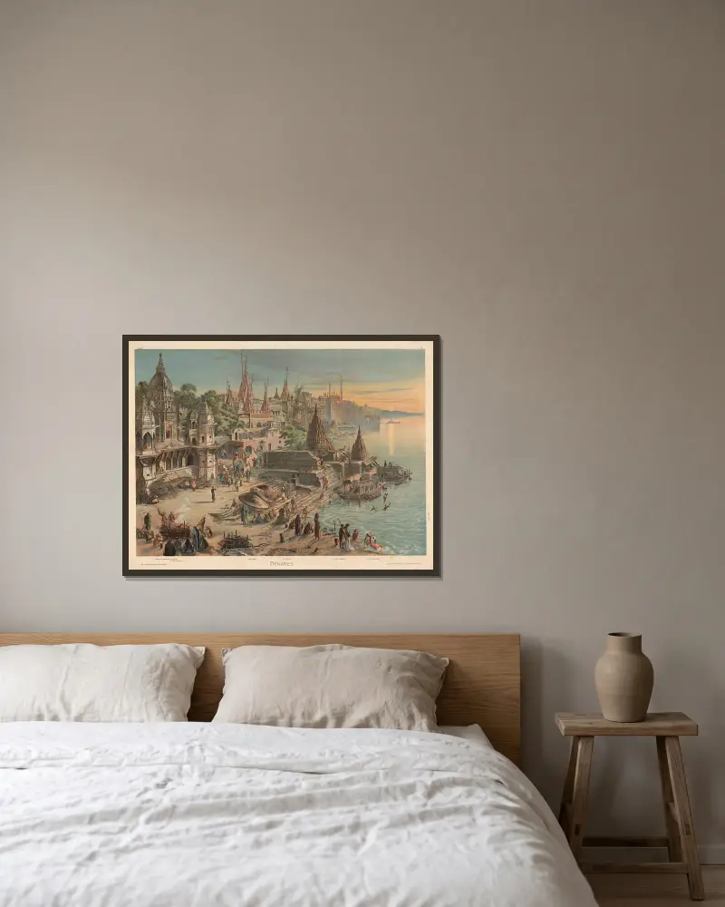 Benares, Adolf Lehmann w ramie na ścianie