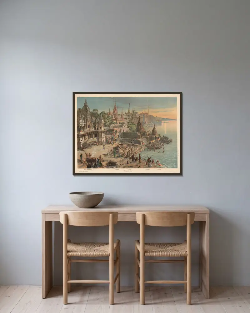 Benares, Adolf Lehmann w ramie na ścianie
