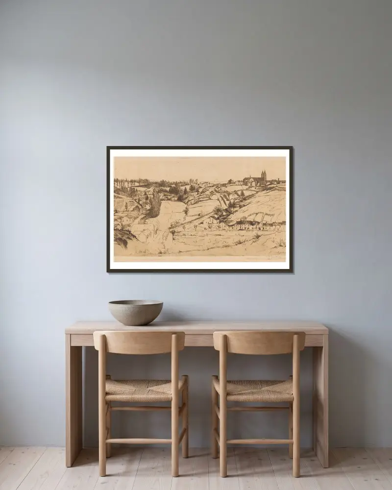 Habay-la-Neuve von Willem Adrianus Grondhout gerahmt an einer Wand