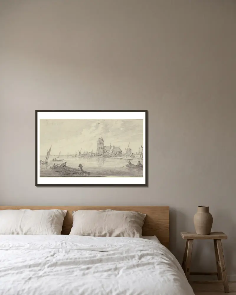 Vory u Dordrechtu, Aelbert Cuyp v rámu na stěně