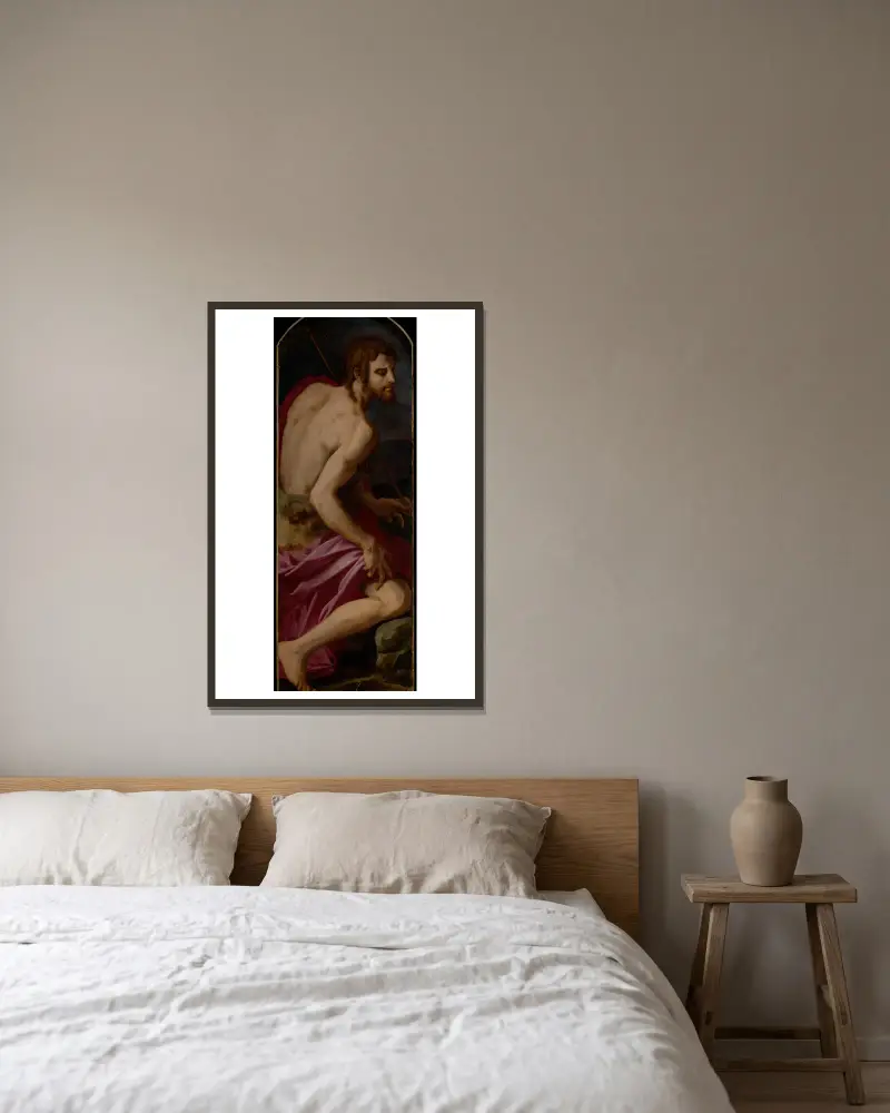Święty Jan Chrzciciel, Agnolo Bronzino w ramie na ścianie