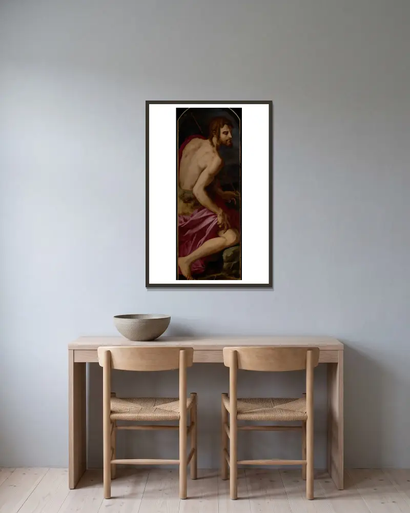 Święty Jan Chrzciciel, Agnolo Bronzino w ramie na ścianie