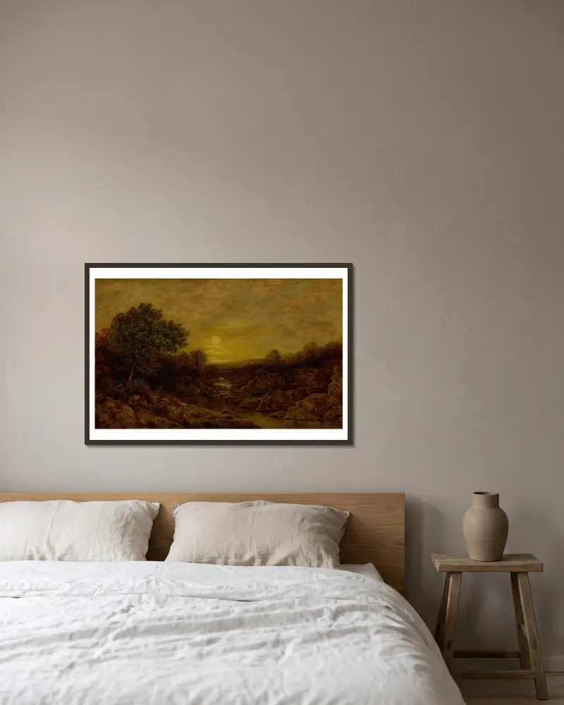 Zlatá záře, Ralph Albert Blakelock v rámu na stěně