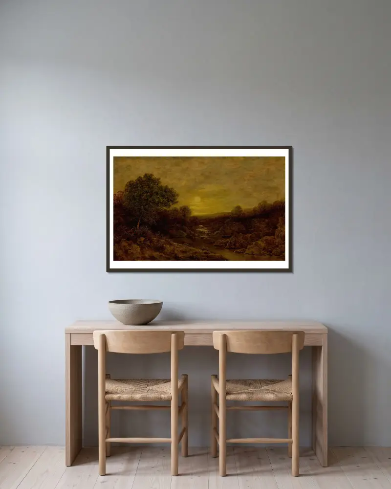 Zlatá záře, Ralph Albert Blakelock v rámu na stěně