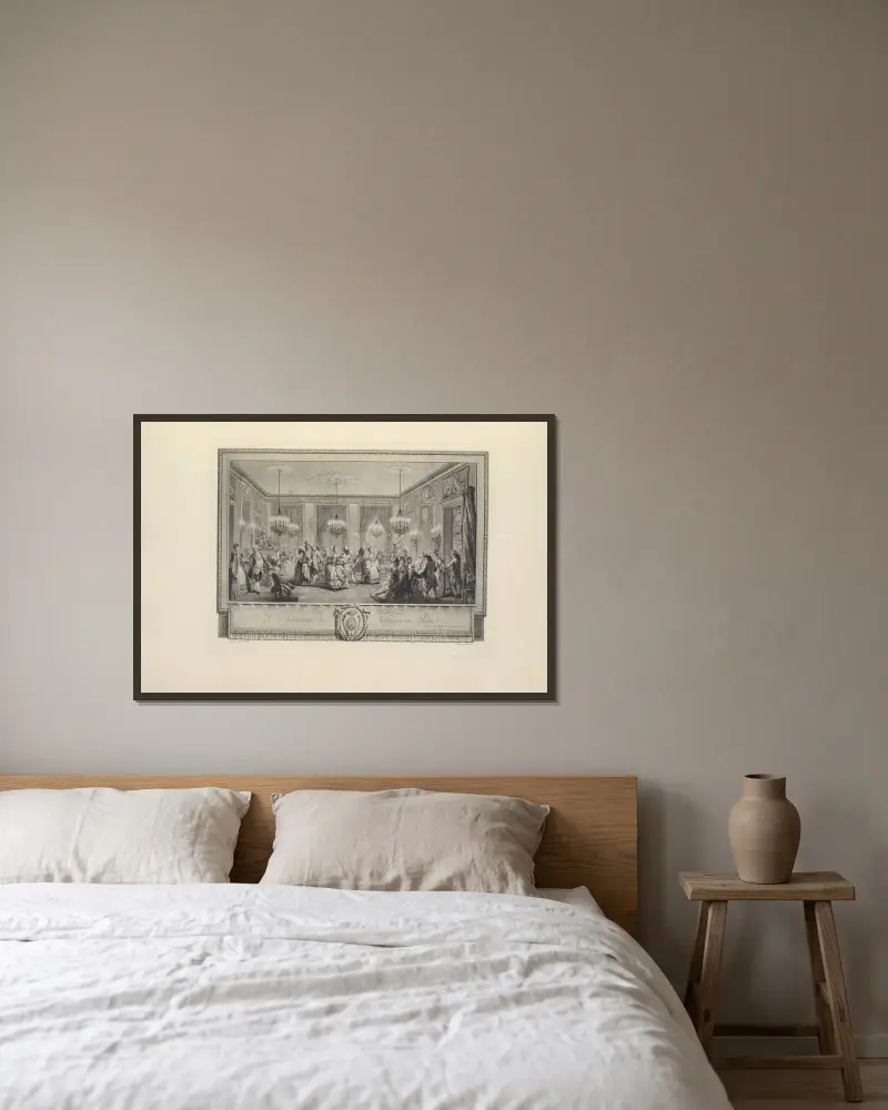 Le Bal Paré von Albert Christophle gerahmt an einer Wand