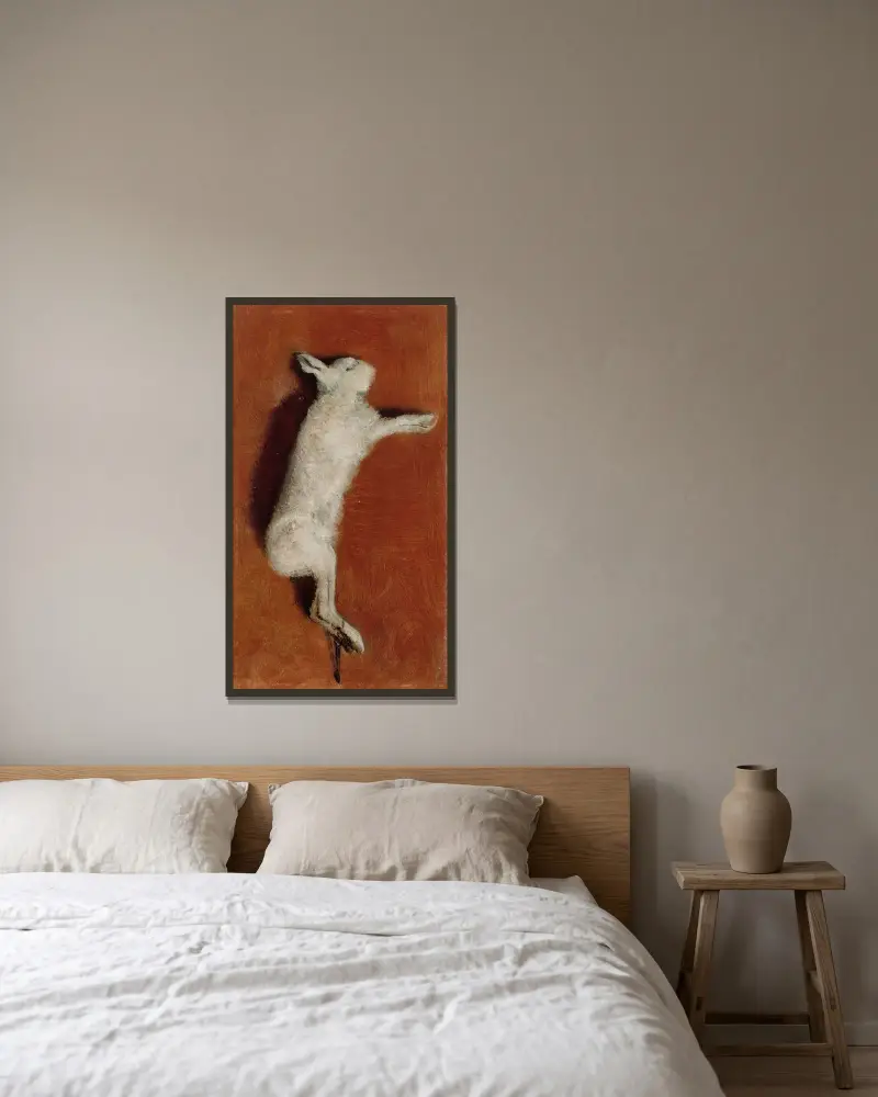 Dead Hare, Study, Albert Edelfelt w ramie na ścianie