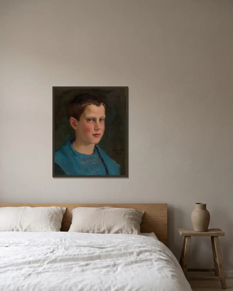 Erik Edelfelt Lapsena, Albert Edelfelt v rámu na stěně