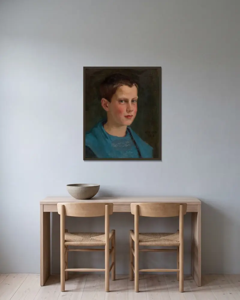 Erik Edelfelt Lapsena, Albert Edelfelt v rámu na stěně