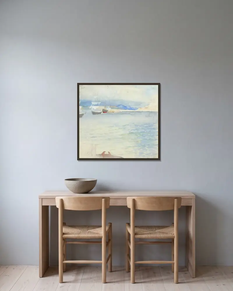 Haikon lahti, Albert Edelfelt w ramie na ścianie