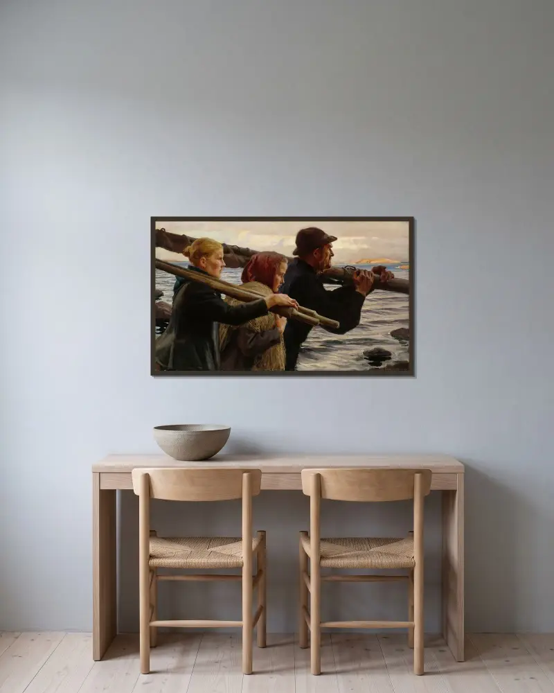 In The Outer Archipelago, Albert Edelfelt w ramie na ścianie