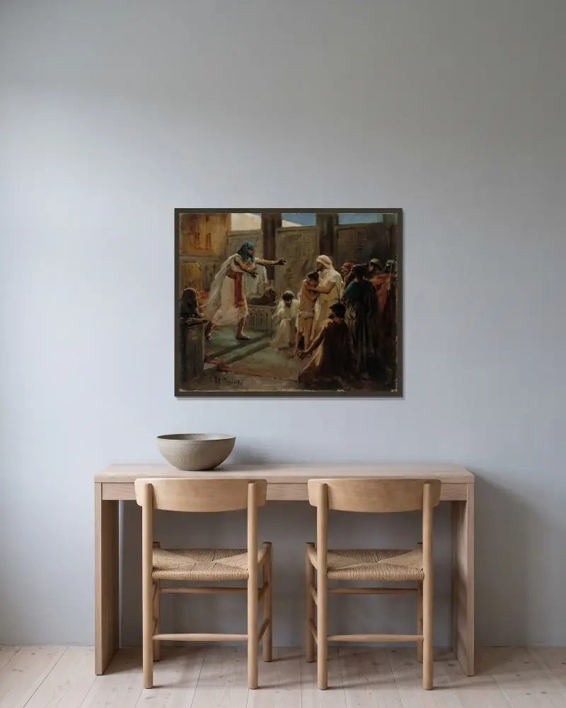 Joseph And His Brother, Albert Edelfelt w ramie na ścianie