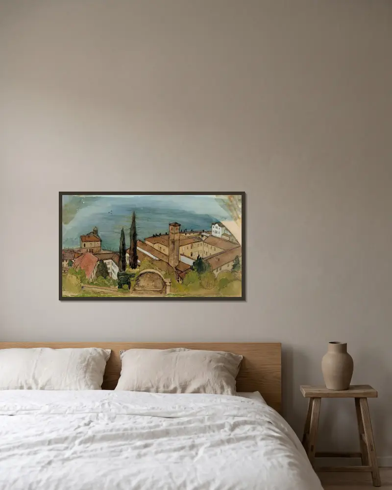 Lugano, Albert Edelfelt w ramie na ścianie