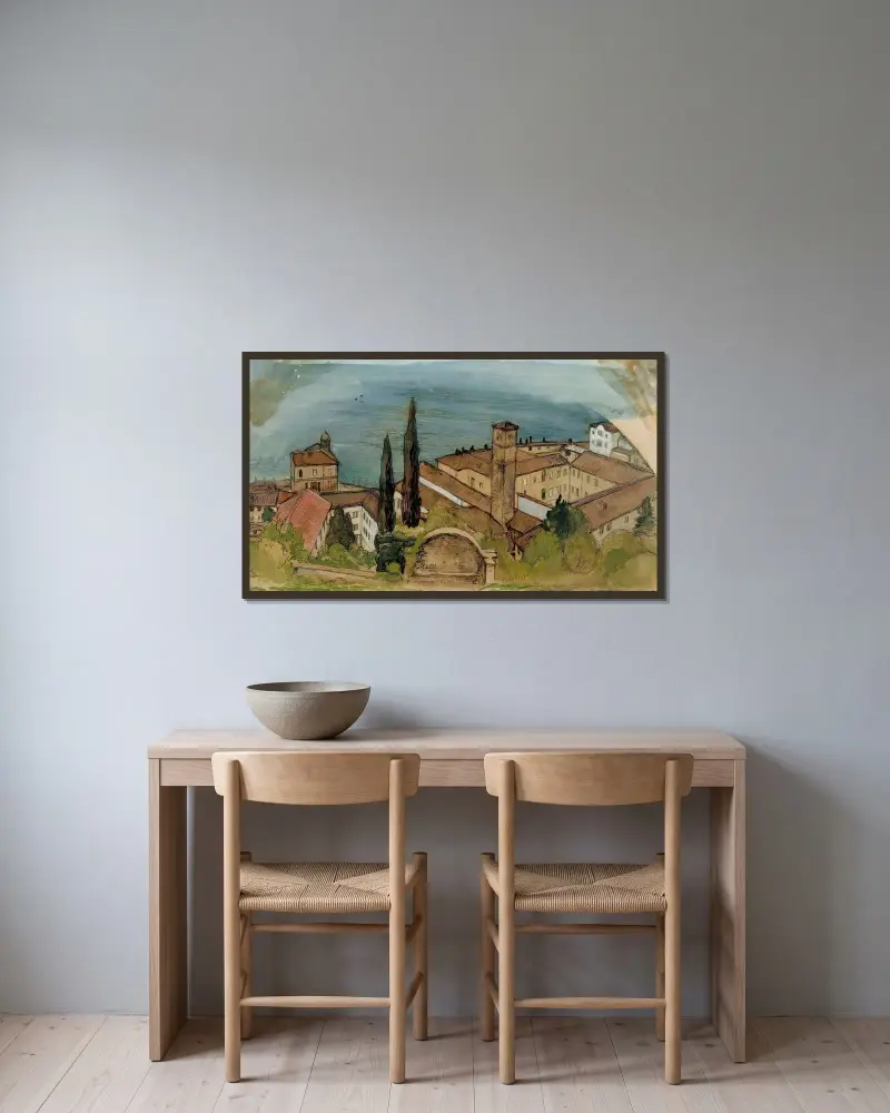 Lugano, Albert Edelfelt w ramie na ścianie
