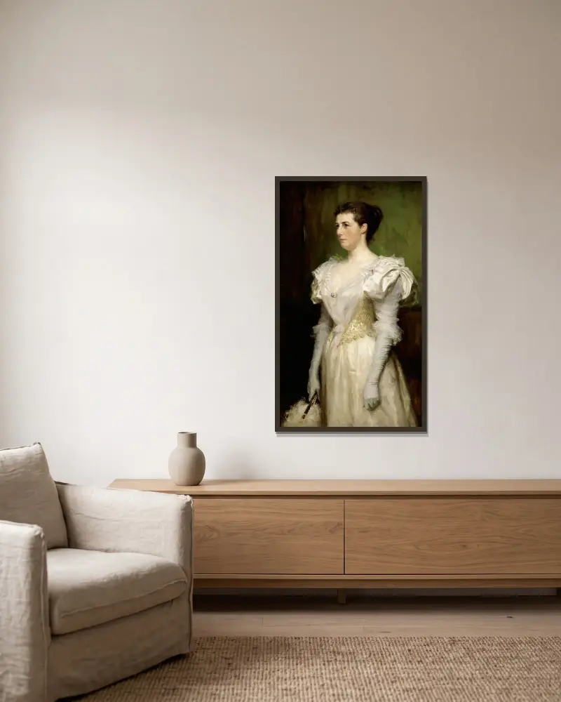 Mrs John Gallatly, Albert Edelfelt w ramie na ścianie