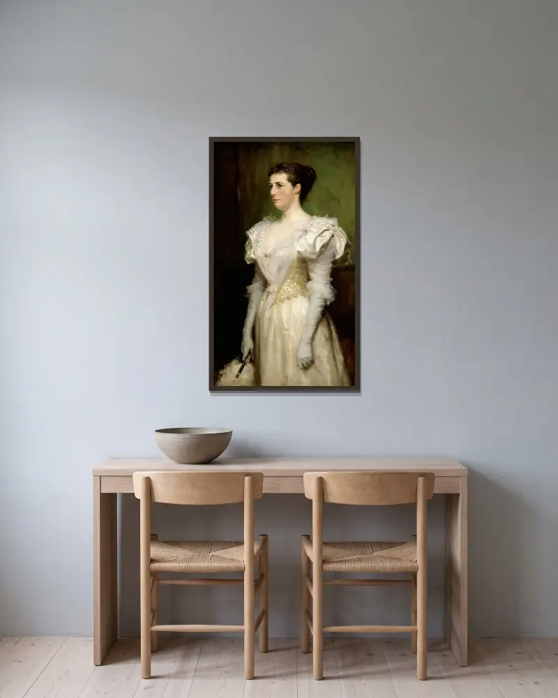 Mrs John Gallatly, Albert Edelfelt w ramie na ścianie