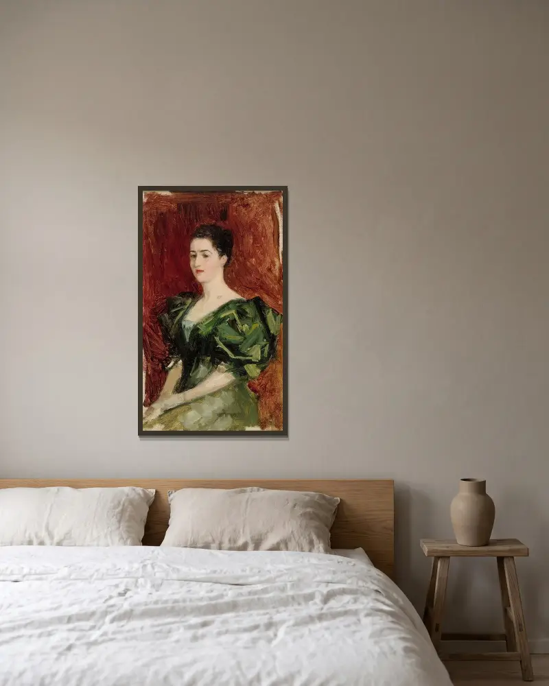 Portrait Of Mrs. Dagmar Dippell, Compositional Sketch, Albert Edelfelt w ramie na ścianie