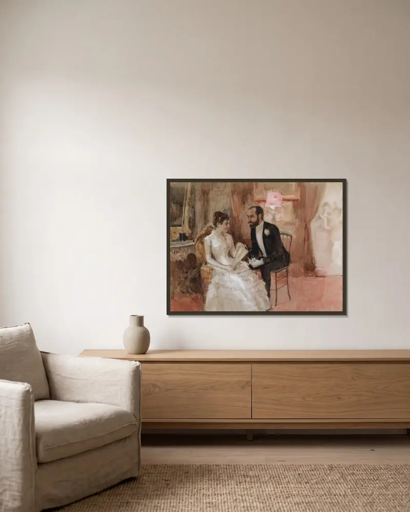 Scene At The Ball, Albert Edelfelt w ramie na ścianie