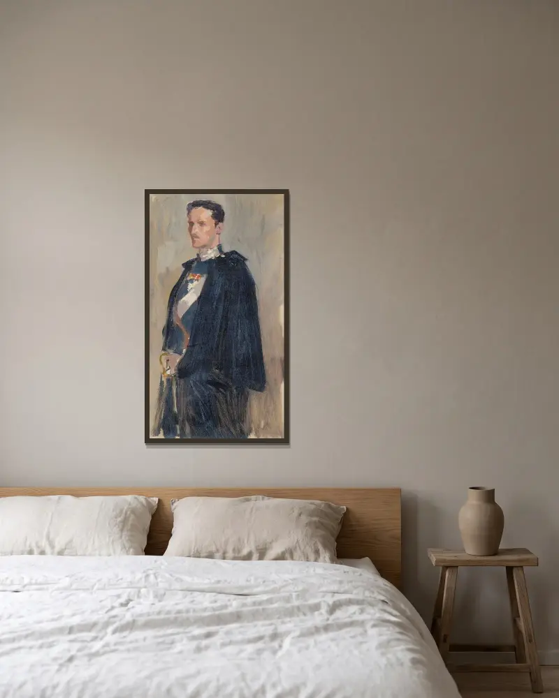 Skecth for the Portrait of Prince Carl, Albert Edelfelt w ramie na ścianie