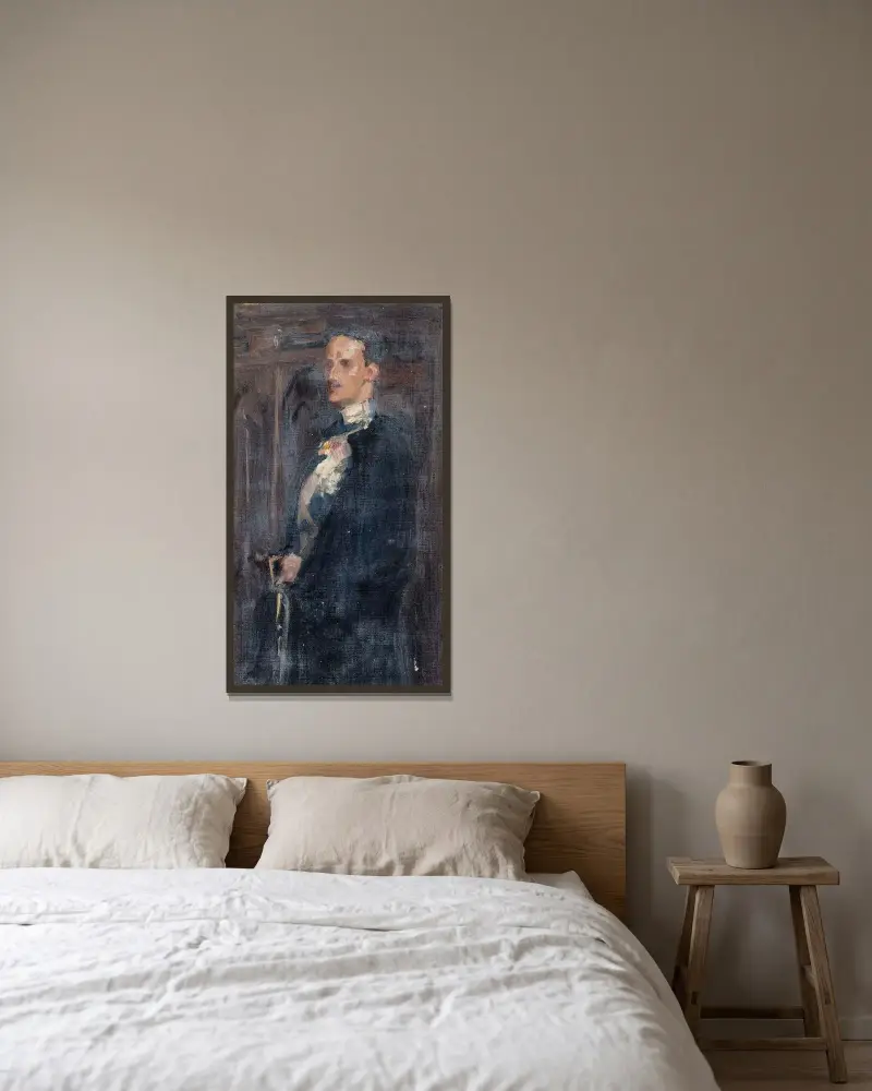 Skecth for the Portrait of Prince Carl, Albert Edelfelt w ramie na ścianie