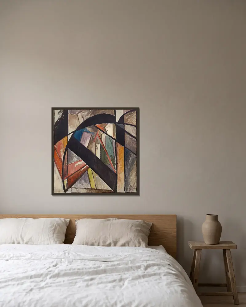Brooklyn Bridge, Albert Gleizes v rámu na stěně