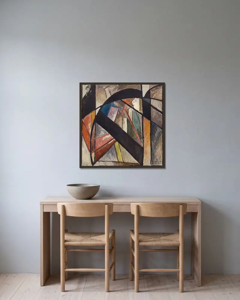 Brooklyn Bridge, Albert Gleizes v rámu na stěně