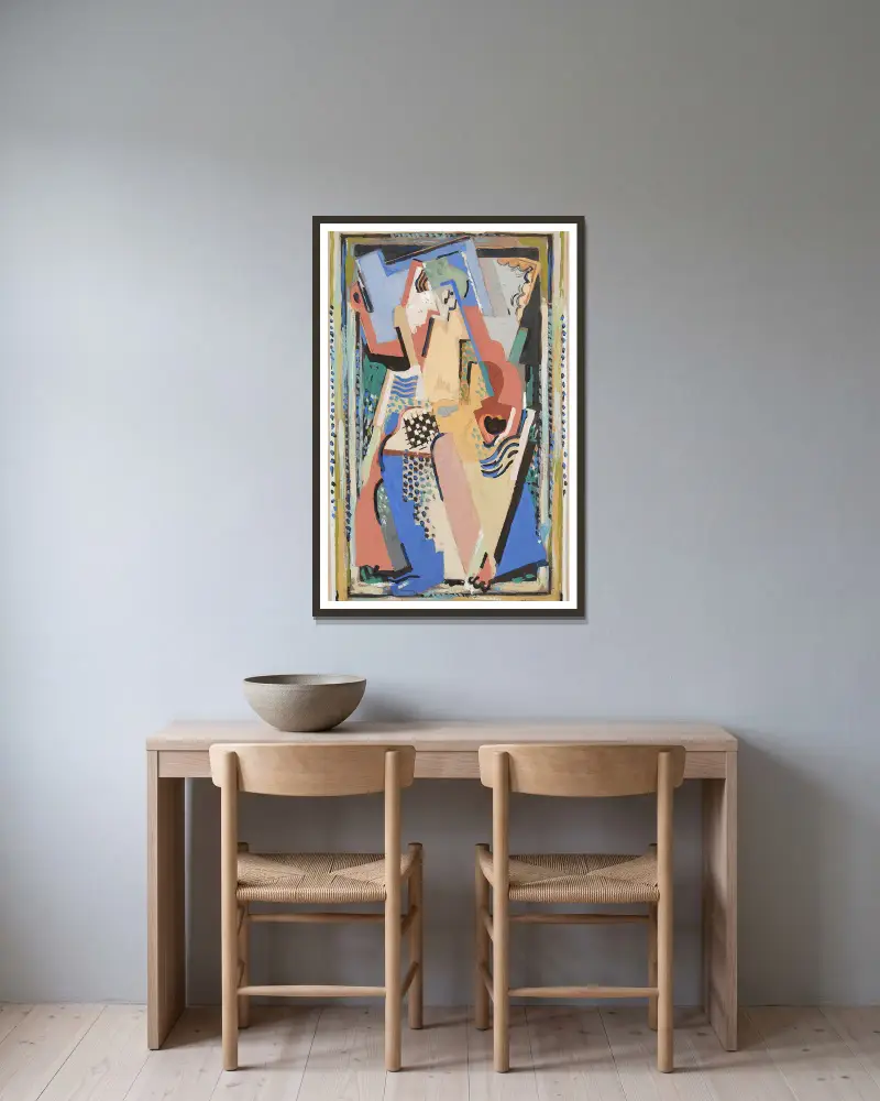 Sans titre, 1924 av Albert Gleizes inramad på en vägg
