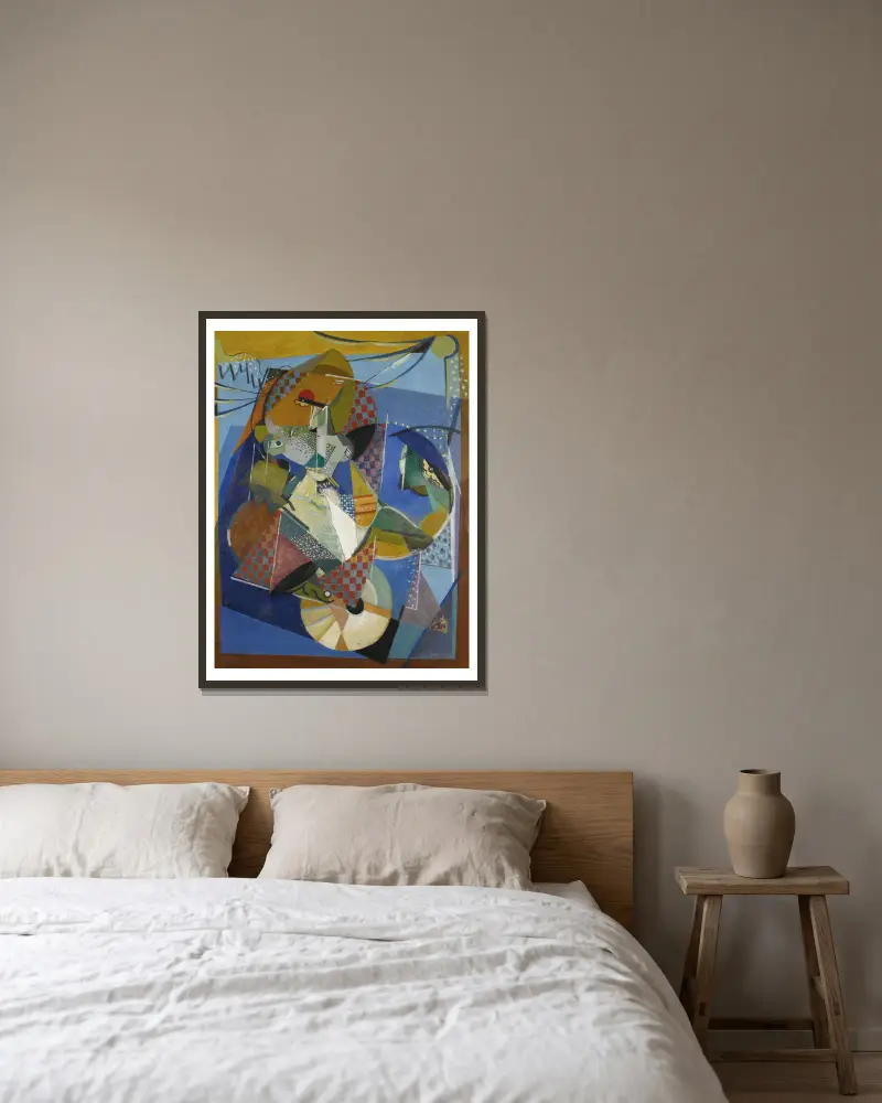 Vaudeville, Albert Gleizes v rámu na stěně