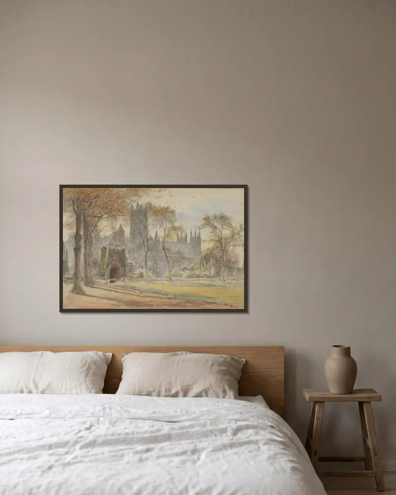 Canterbury von Albert Goodwin gerahmt an einer Wand