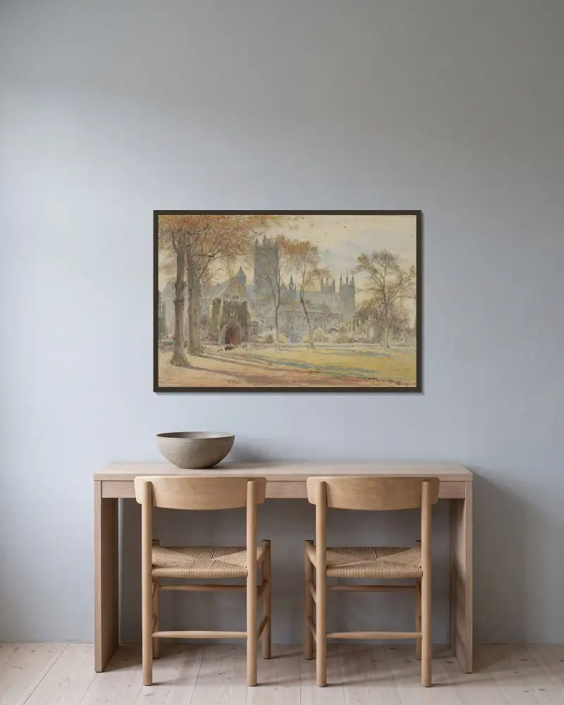 Canterbury von Albert Goodwin gerahmt an einer Wand