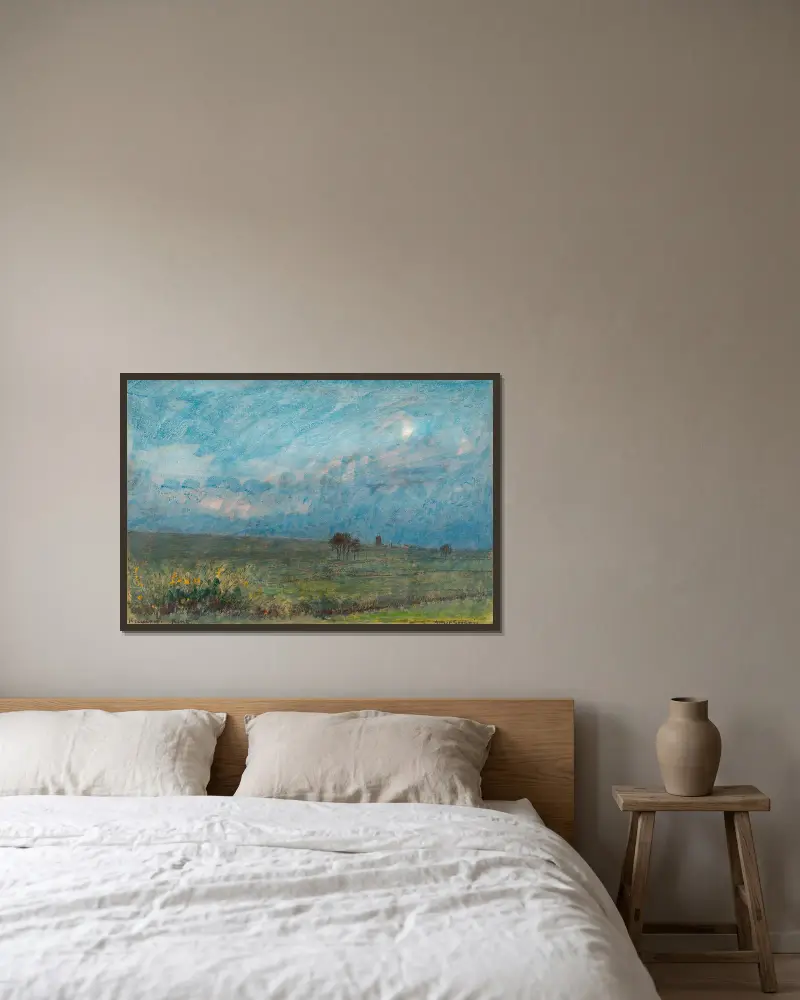 Reculver (Kent) von Albert Goodwin gerahmt an einer Wand