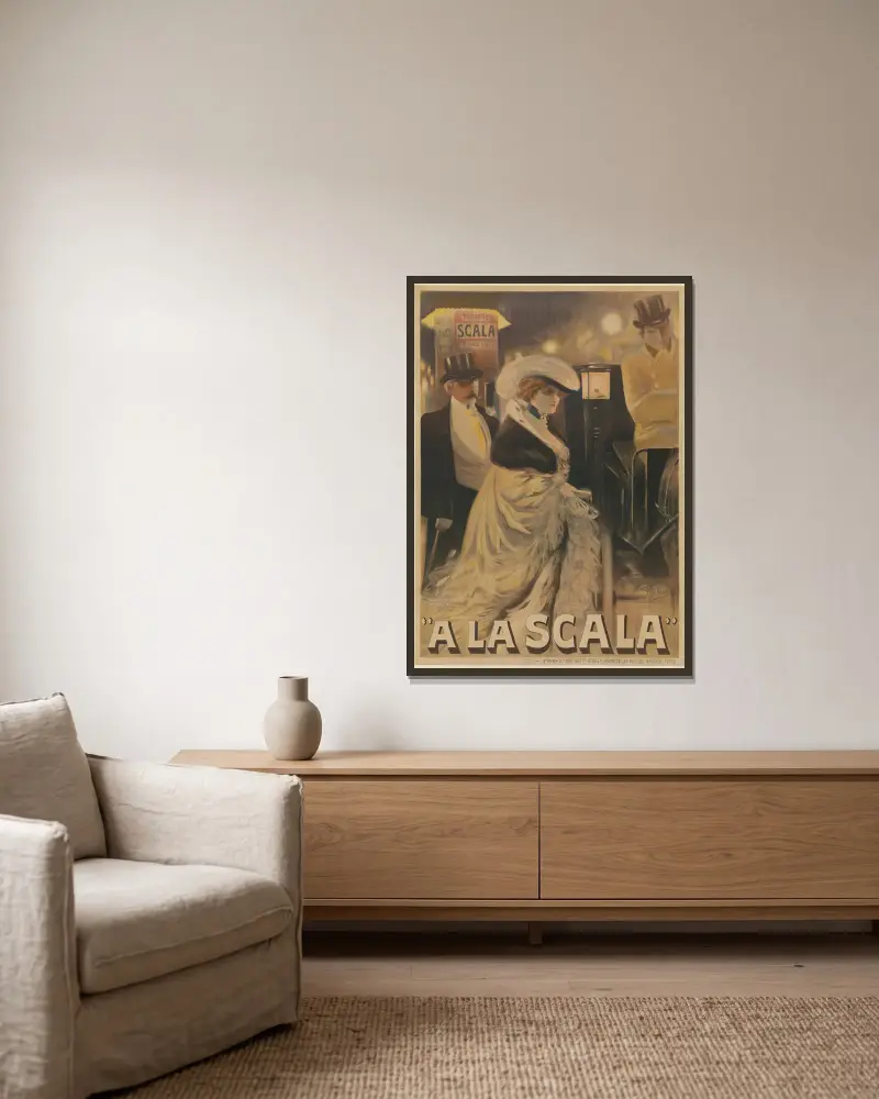 A la Scala, Albert Guillaume v rámu na stěně
