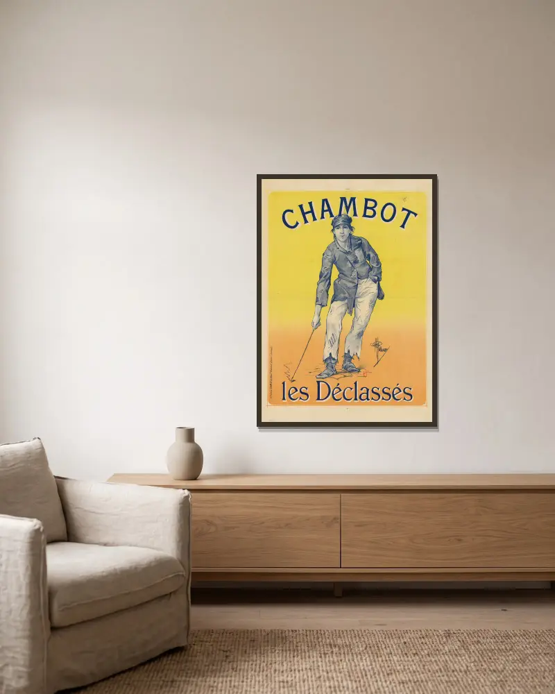 Chambot. Les déclassés av Albert Guillaume inramad på en vägg