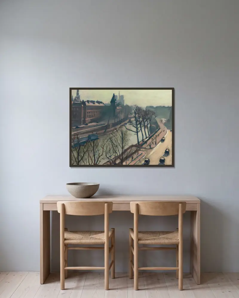 Pont Saint-Michel von Albert Marquet gerahmt an einer Wand