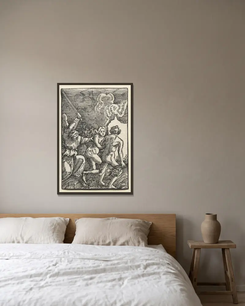 Vyhnání z ráje, Albrecht Altdorfer v rámu na stěně