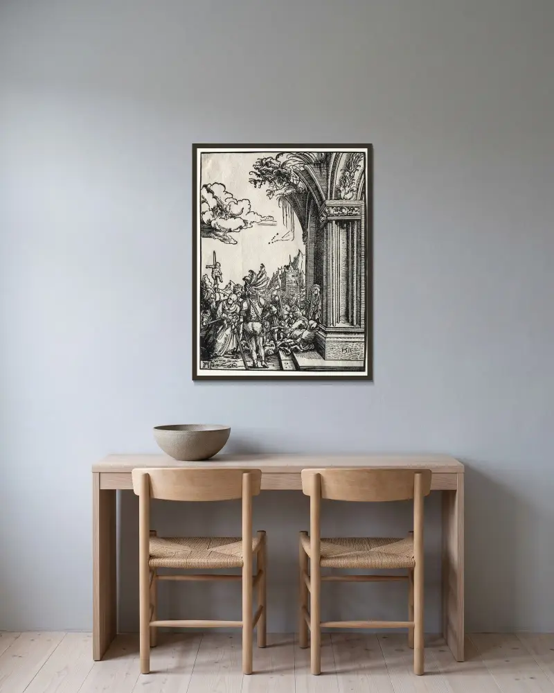 Vraždění neviňátek, Albrecht Altdorfer v rámu na stěně
