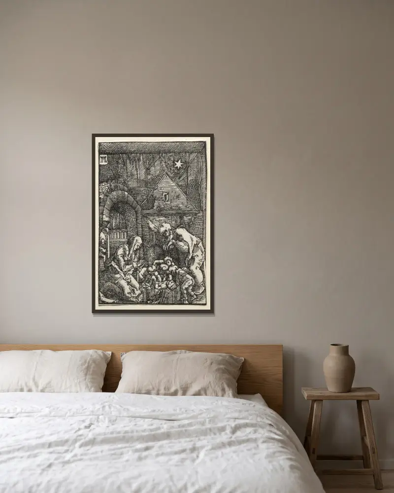 Narození Páně, Albrecht Altdorfer v rámu na stěně